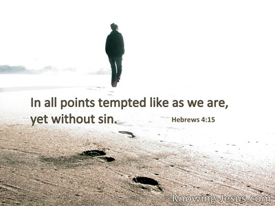 In all points tempted as we are, yet without sin.